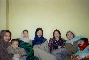 With female Burushos in Srinagar (2004)